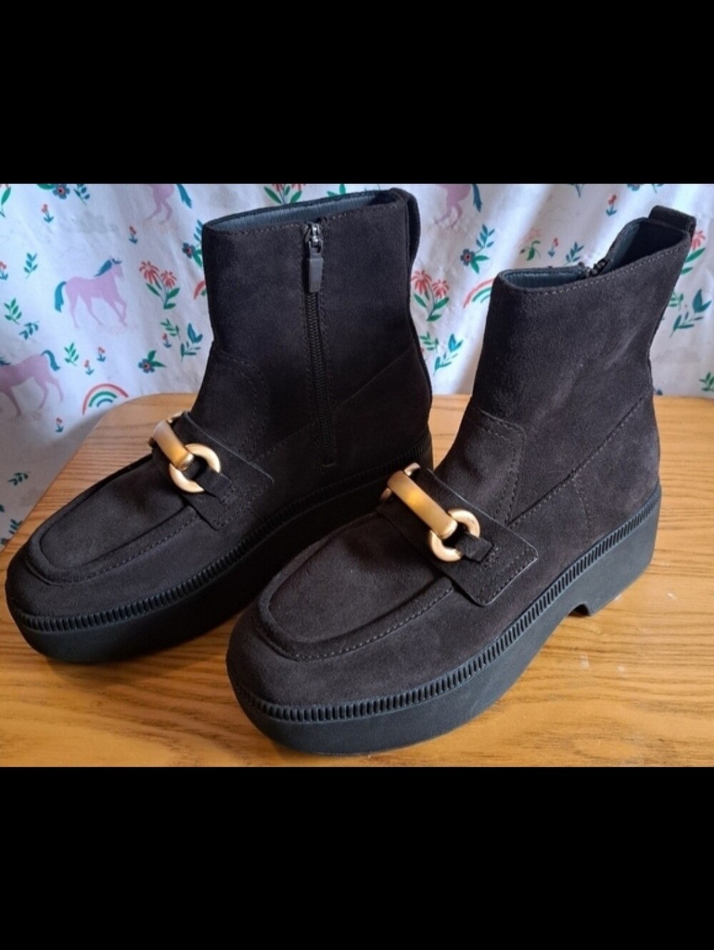 NWT Fitflop Luma Mocha Suede Neutral Casual Winter Smow Platform Boot Shoe SZ 6